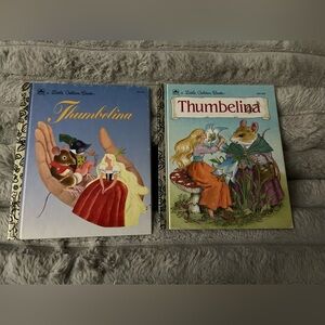 💜 Bundle of 2 Thumbelina A Little Golden Books